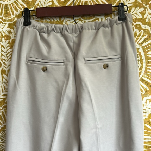 NWOT Free People Tyler Menswear Pleated Wide Leg Trousers in Dove Grey Sz XS - Picture 9 of 11